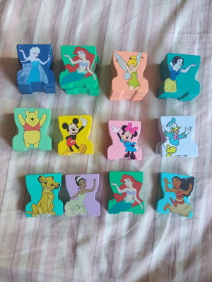 Lidl Stacks wooden pieces like new, 22 pcs (11 different)