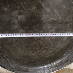 Copper deep tray used, vintage