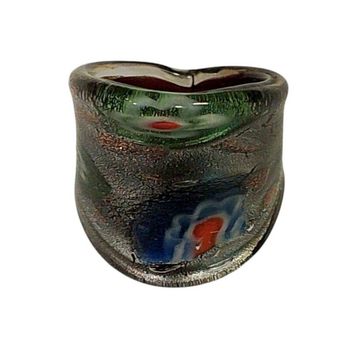 Handmade glass ring new, multicolor