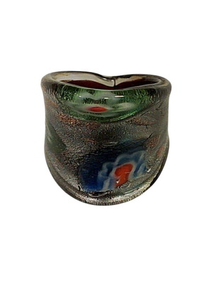 Handmade glass ring new, multicolor