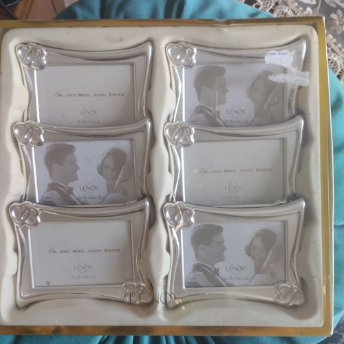 Levox small photo frames new, set of 6 authentic Lenox