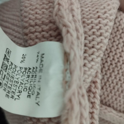 Long knitted cardigan dusty pink like new