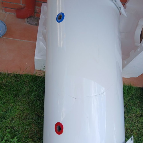 Bartec Electric Water Heater 120 Liters used, titanium glass
