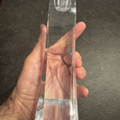 Rogaska Slovenian crystal candle holder like new