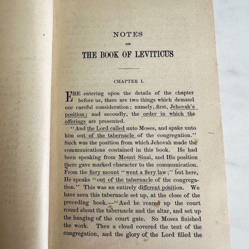Notes on the Book of Leviticus by C.H. Mackintosh used, 19th century edition