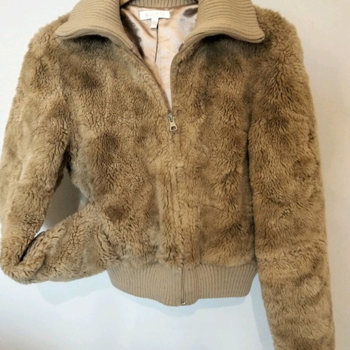 Cookai France γυναικείο γούνινο blazer σαν καινούργιο, καμηλό, μέγεθος S