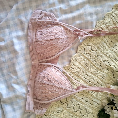 Bralet bra pink used, small