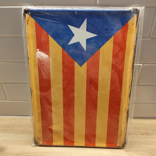 Aluminum decorative plate Catalonia flag design