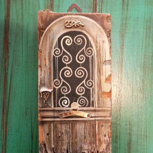 Wall decor door style handmade, like new