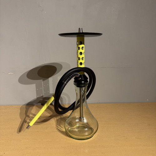 Bodo M-1 hookah used, lime green stainless steel