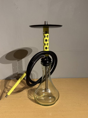 Bodo M-1 hookah used, lime green stainless steel