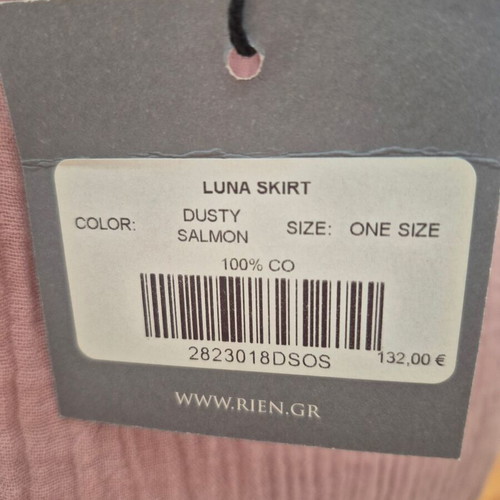 Rien set skirt kimono new, pink and purple organic cotton gauze