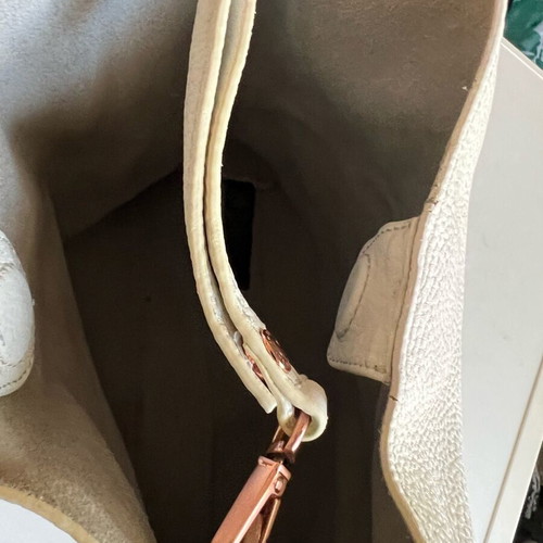 Ted Baker Candiee Soft Grain Leather Tote white like new