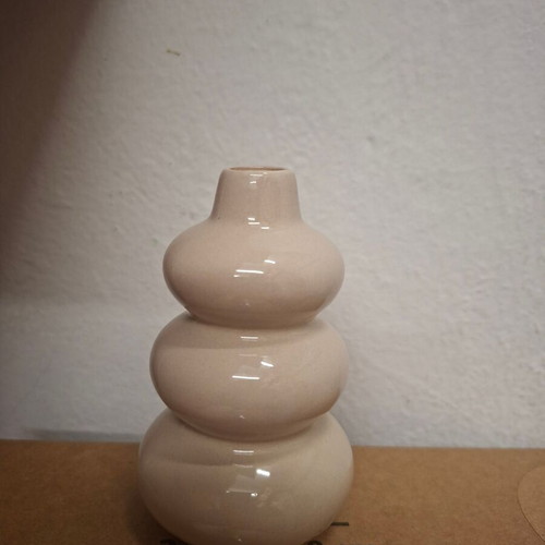 Decorative vases new, set of 15, beige, 10cm height