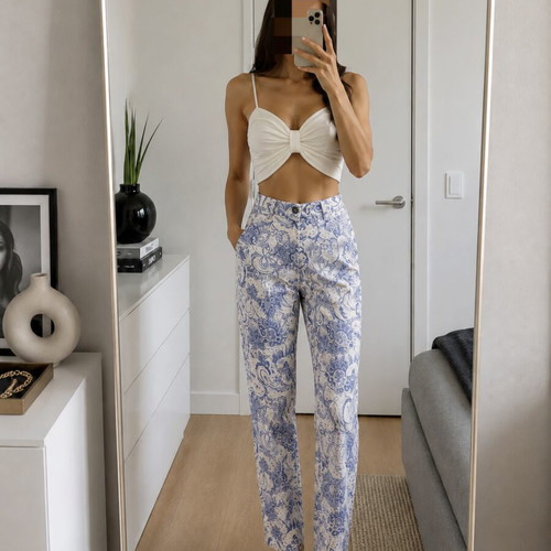Zara pants like new, size XS, blue