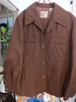 Men's summer suit used, brown, size 46
