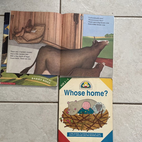 Two Cool Cows, Big Red Barn, Whose Home? classic children's books set