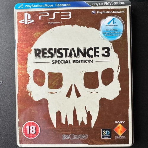 Resistance 3 steelbook like new for PlayStation 3