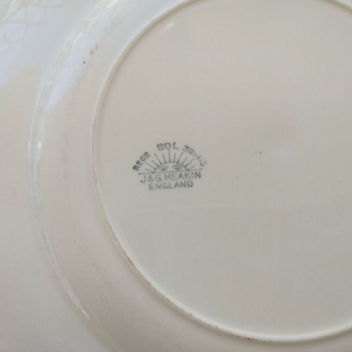 J&G Meakin England porcelain plate used, English