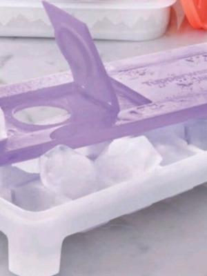 Θήκη για παγάκια Tupperware με κάλυμμα και βάση σιλικόνης καινούργια