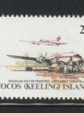 Γραμματόσημα Νήσων Κόκος (Κήλινγκ) 1981 Air Service to Indian Ocean MNH