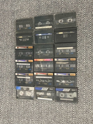 Cassette tapes used, pack of 18, recorded AD AR