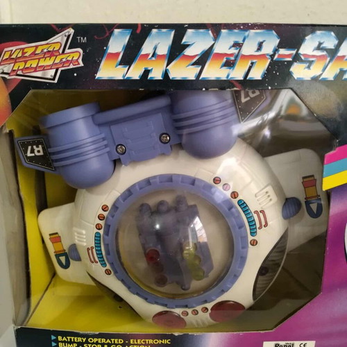 Lazer Saucer 2001 new flying saucer toy with lights and sounds