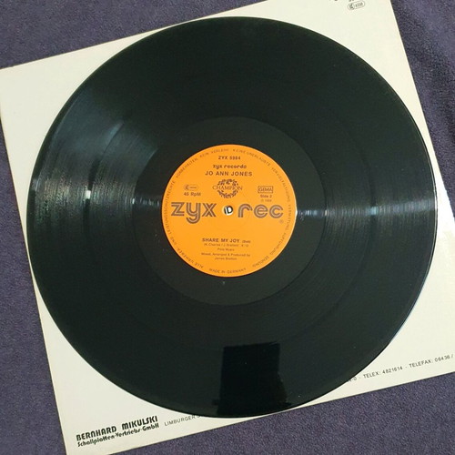 Jo Ann Jones Share My Joy vinyl record like new