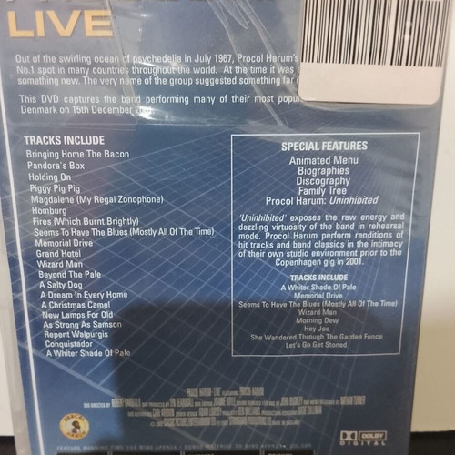 Procol Harum Live DVD new, rock concert in Copenhagen 2001