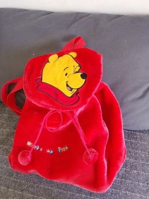 Disney Winnie the Pooh κόκκινο λούτρινο παιδικό σακίδιο πλάτης