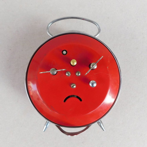 Metal wind-up vintage alarm clock