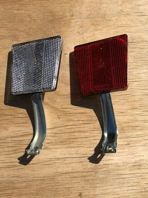 Brite-Eyes Top Reflex Bicycle Reflectors front and rear pair new