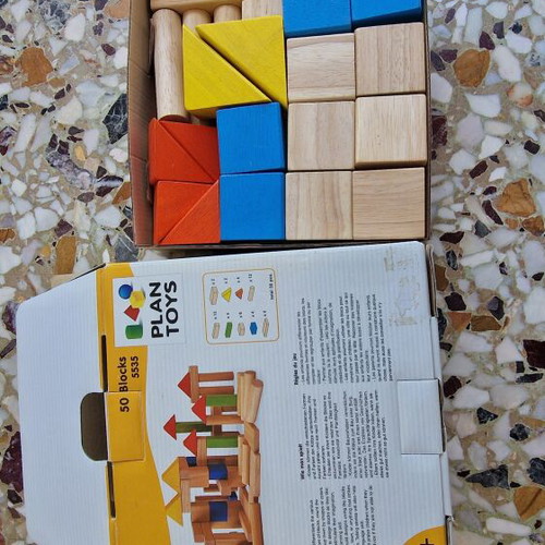Baby educational wooden toys pack used