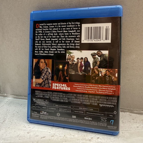 Scream 4 Blu-ray like new, Region A, English subtitles