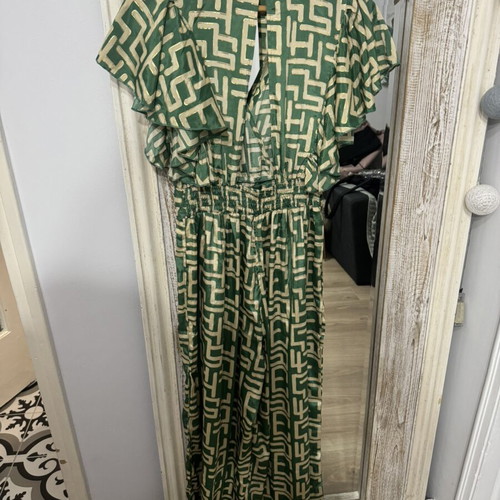 Ble Resort Collection jumpsuit with gold details, one size