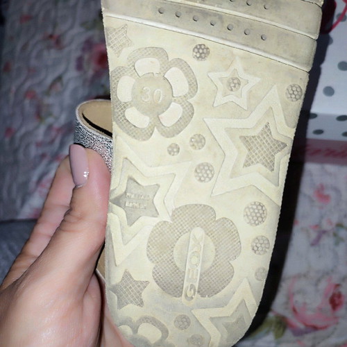 Silver Geox sandals size 30 like new