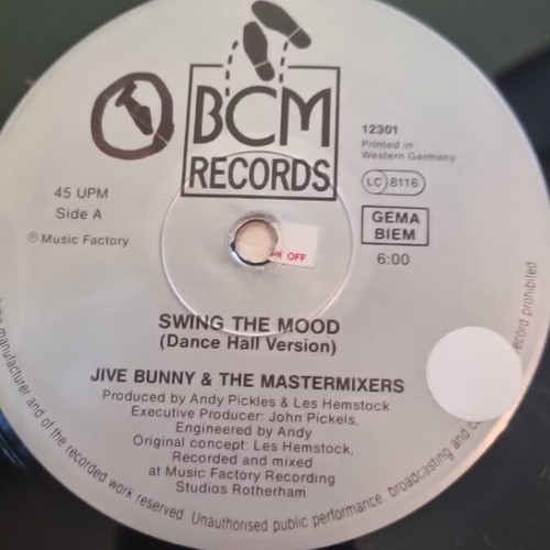 Jive Bunny vinyl record used