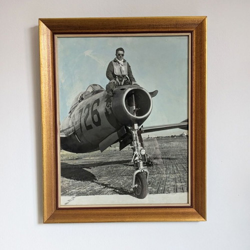 Framed 1960s military aviation photo like new