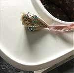  Διακοσμητικό καναρίνι inart με πιάστρα κ πούλιες