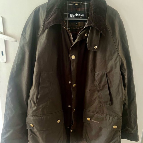 Barbour Men's Ashby Wax Jacket Dark Olive Size L like new