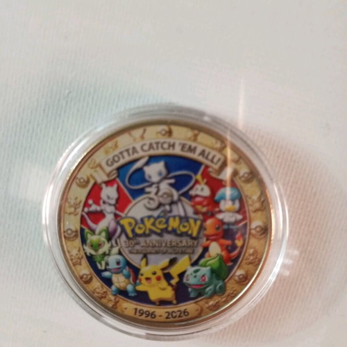 Pokemon 30th Anniversary Commemorative Coin new, limited edition