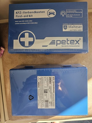 First Aid Kit certified to DIN 13164, new