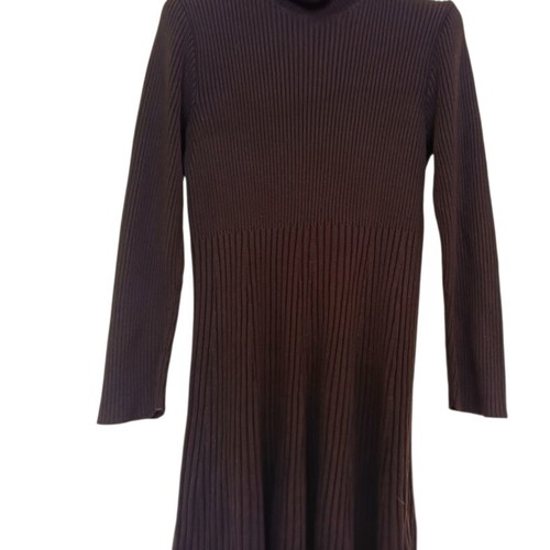 Knit dress brown like new, brand Alain Manoukian