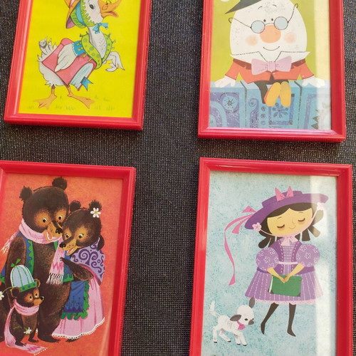 Collection of 4 art prints from England