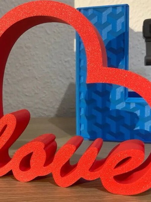 Love Decorative 3D Printed with Heart new