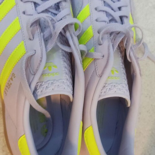 Adidas Gazelle sneakers like new, grey and yellow, size 42.5