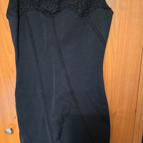 Black midi dress