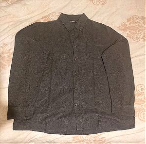 Γκρίζο Ανδρικό πουκάμισο XL
