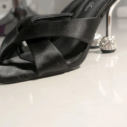 Sante evening sandals new, size 37-38, black