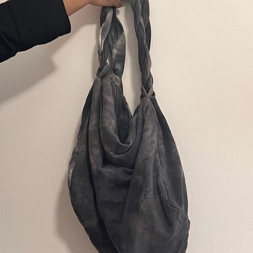 Zara Tie Dye Hobo Bag Large Shoulder new, white and gray